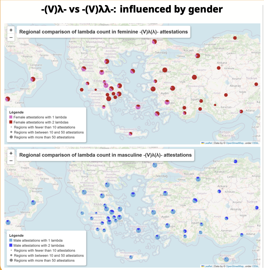 Cartes de distribution — première visualisation